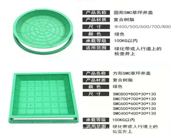 子长树脂复合种植井盖展示