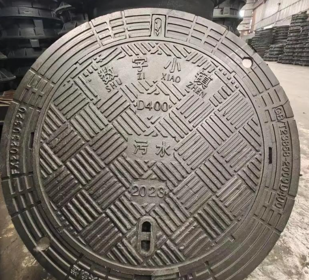 子长球墨铸铁防沉降井盖展示